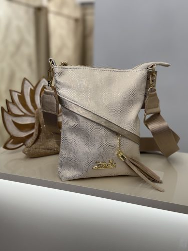 Zellia bag női bézs/arany oldaltáska