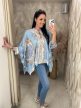 Delina oversize selyem felső