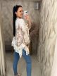 Delina oversize selyem felső