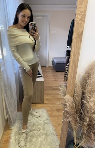 Rodina világosbarna alakformáló leggings 