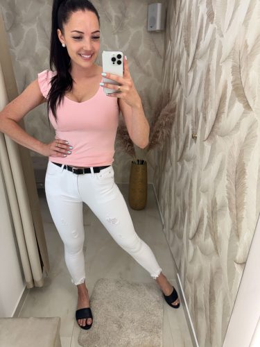 Valeria fehér farmer
