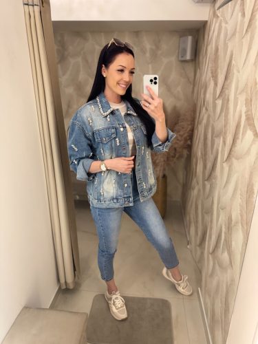 Ivetta strasszköves farmerkabát