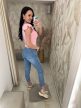Lina mom fit fazonú farmer övvel